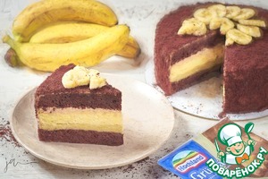 Бананово-шоколадно-сырный торт Бананово-шоколадно-сырный торт