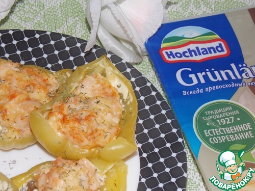 Болгарский перец с фаршем и сыром