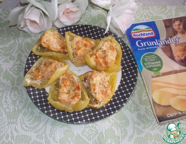 Болгарский перец с фаршем и сыром