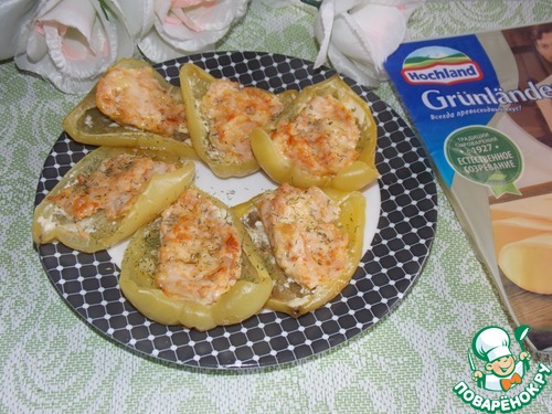 Болгарский перец с фаршем и сыром