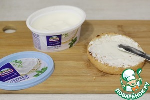 Бутерброд с сыром и шампиньонами Бутерброд с сыром и шампиньонами