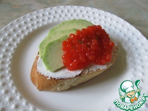 Бутерброды с авокадо "Праздничные"