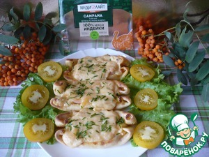 Блинные "лодочки" с ветчиной и сыром