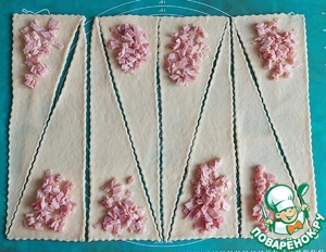 Круассаны с ветчиной и сыром Круассаны с ветчиной и сыром