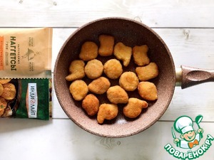 Цезарь-ролл с наггетсами Цезарь-ролл с наггетсами