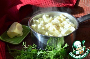 Цветная капуста с бужениной Цветная капуста с бужениной