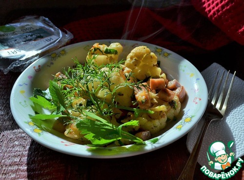 Цветная капуста с бужениной Цветная капуста с бужениной