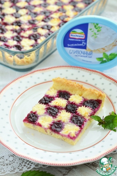 Пирог со сливочным сыром и джемом Пирог со сливочным сыром и джемом