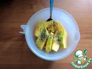 Бутерброды с ветчиной и тыквой