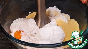 Пирог зебра с тыквой и творогом