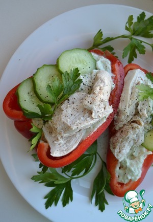 Фаршированные перцы "Алые корабли" Фаршированные перцы "Алые корабли"