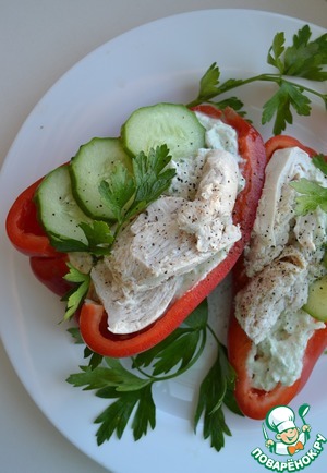 Фаршированные перцы "Алые корабли" Фаршированные перцы "Алые корабли"