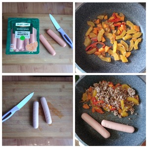 Фаршированный яичный блин