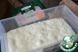 Фокачча с перцем и беконом из индейки Фокачча с перцем и беконом из индейки