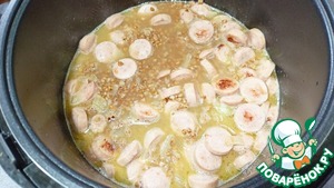 Гречка с сосисками Гречка с сосисками