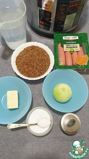 Гречка с сосисками Гречка с сосисками