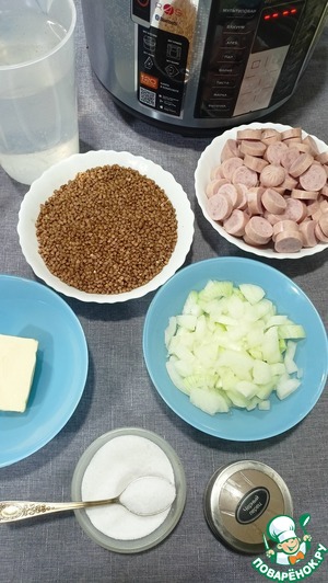 Гречка с сосисками Гречка с сосисками