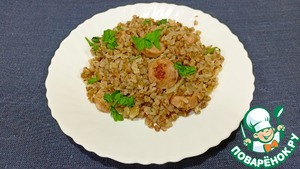 Гречка с сосисками Гречка с сосисками
