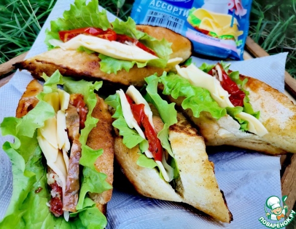 Гренки-кармашки для пикника