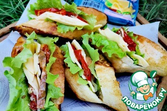 Гренки-кармашки для пикника