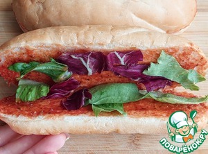 Хот-дог с наггетсами из индейки Хот-дог с наггетсами из индейки