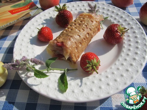 Хрустящая "пицца" с фруктами Хрустящая "пицца" с фруктами