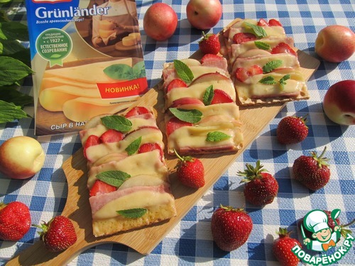 Хрустящая "пицца" с фруктами Хрустящая "пицца" с фруктами