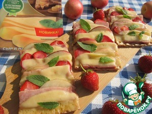 Хрустящая "пицца" с фруктами Хрустящая "пицца" с фруктами
