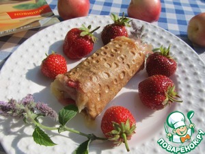 Хрустящая "пицца" с фруктами Хрустящая "пицца" с фруктами