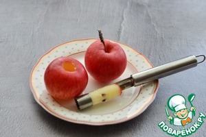 Яблоки, запеченные с сыром и шоколадом Яблоки, запеченные с сыром и шоколадом