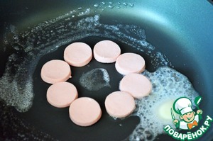 Яичница с сосисками "Весёлая геометрия" Яичница с сосисками "Весёлая геометрия"