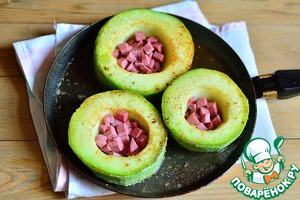 Кабачковые кольца с начинкой Кабачковые кольца с начинкой