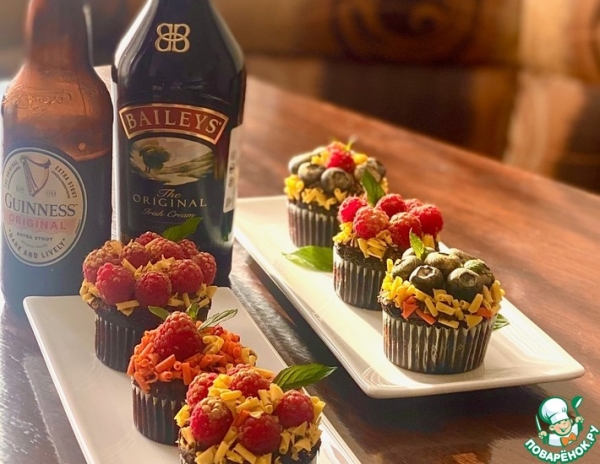 Капкейки на пиве GUINNESS с ликером BAILEYS Капкейки на пиве GUINNESS с ликером BAILEYS