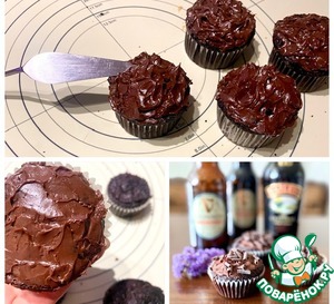 Капкейки на пиве GUINNESS с ликером BAILEYS Капкейки на пиве GUINNESS с ликером BAILEYS