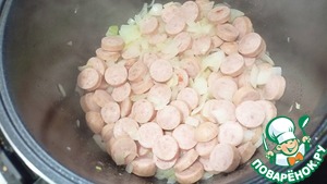 Картофель с сосисками