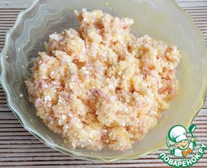 Картофельно-творожные котлеты с ветчиной Картофельно-творожные котлеты с ветчиной