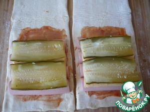 Конвертики из слоеного теста с сосисками Конвертики из слоеного теста с сосисками