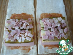 Конвертики из слоеного теста с сосисками Конвертики из слоеного теста с сосисками