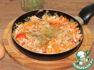 Корзиночки с овощной и колбасной начинкой