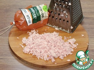 Корзиночки с овощной и колбасной начинкой