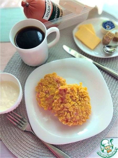 Котлеты из колбасы с хрустящей корочкой Котлеты из колбасы с хрустящей корочкой