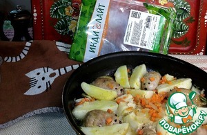 Купаты с картофелем "Весёлая кампания" Купаты с картофелем "Весёлая кампания"