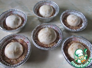 Куриные кексы с шампиньонами Куриные кексы с шампиньонами