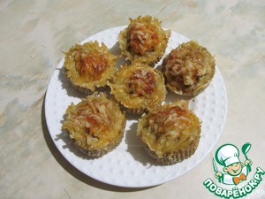 Куриные кексы с шампиньонами Куриные кексы с шампиньонами