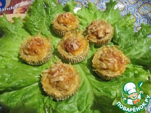 Куриные кексы с шампиньонами Куриные кексы с шампиньонами