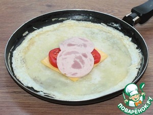 Лепешки оригинальные с колбасой из индейки Лепешки оригинальные с колбасой из индейки