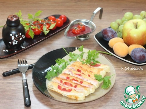 Лепешки оригинальные с колбасой из индейки Лепешки оригинальные с колбасой из индейки