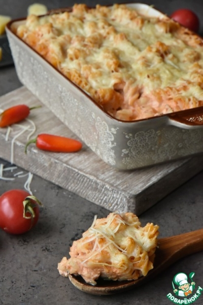 Мак-н-чиз с колбаской из индейки по-мексикански Мак-н-чиз с колбаской из индейки по-мексикански