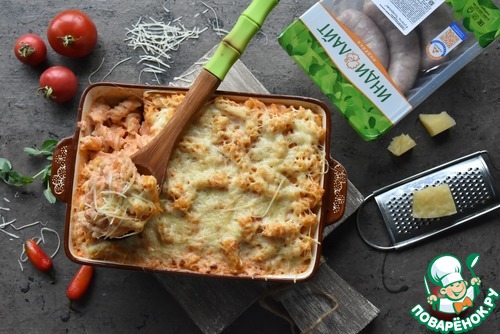 Мак-н-чиз с колбаской из индейки по-мексикански Мак-н-чиз с колбаской из индейки по-мексикански