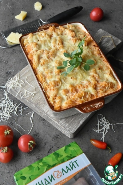 Мак-н-чиз с колбаской из индейки по-мексикански Мак-н-чиз с колбаской из индейки по-мексикански